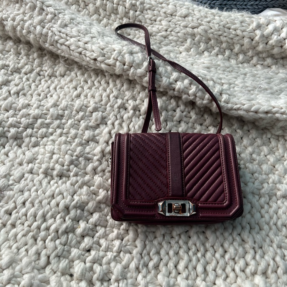 Rebecca Minkoff Chevron Quilted Love Crossbody